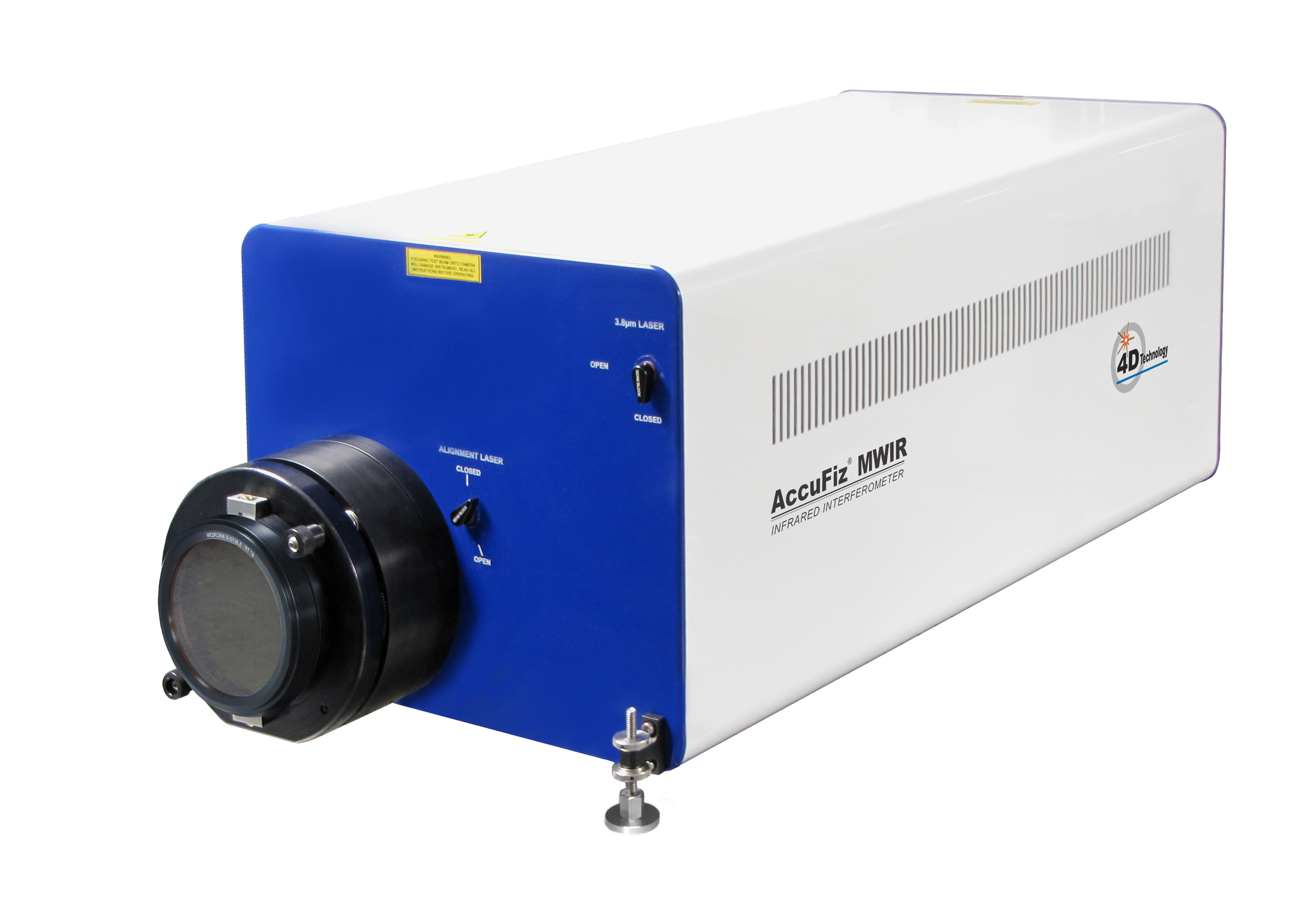 Measure Infrared Optics (IR Optics) - 4D Technology AccuFiz Fizeau IR Laser Interferometers at LWIR, SWIR, MWIR wavelengths.