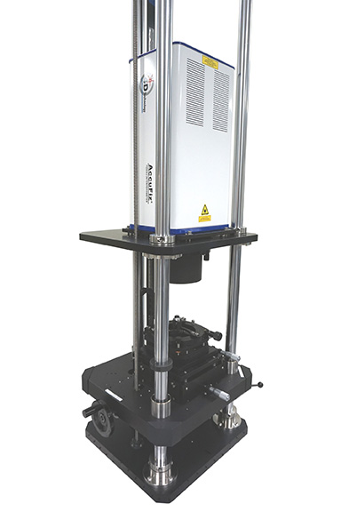 AccuFiz Fizeau Interferometer in look-down configuration (vertical stand)