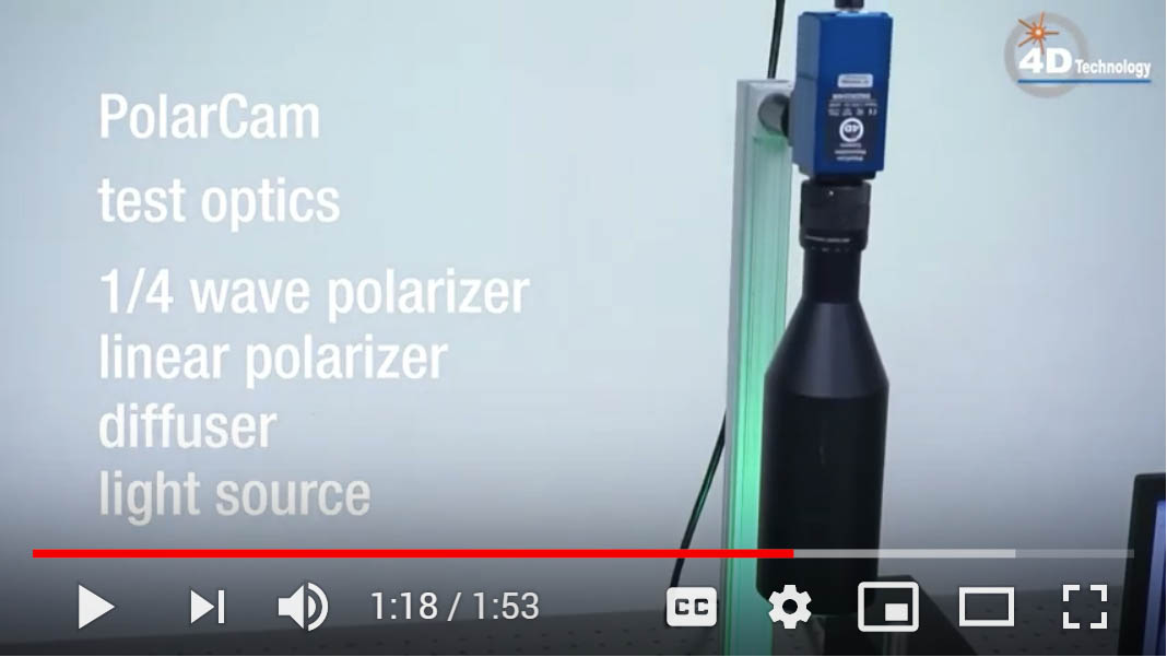 Measuring birefringence with a polarimeter camera